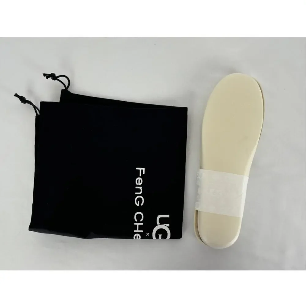UGG X Feng Chen Wang Tasman Cream Slipper Leather Suede Mens 7 Womens 8 New